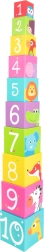 Small foot cubos apilables de colores con animalitos 1–10
