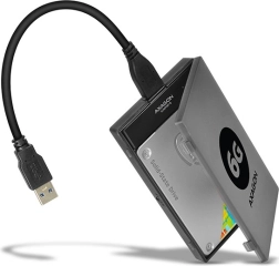 Adaptador AXAGON SlimPort 6 USB 3.0 a SATA 6G para conexión rápida de SSD/HDD 2.5"