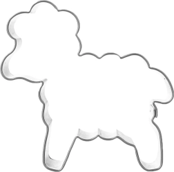 Cortador metálico de ovejita 5 cm