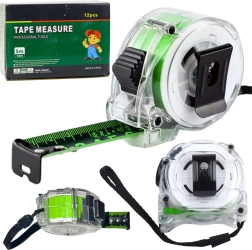 Cinta métrica fluorescente retráctil 5 m, 25 mm