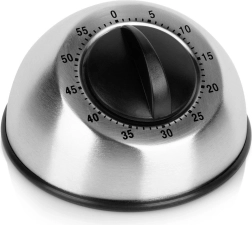 Temporizador de cocina mecánico de acero inoxidable