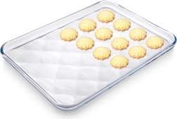 Fuente de vidrio resistente al calor 33,5 × 24,5 × 2 cm