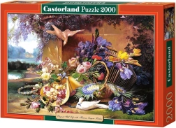 Puzzle de 2000 piezas – Elegante bodegón con flores, Eugene Bidau