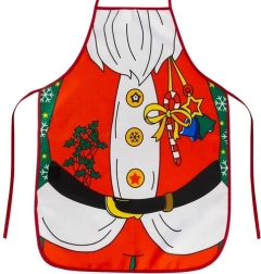 Delantal de cocina navideño Santa Claus