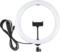 Luz de anillo con soporte para teléfono PULUZ