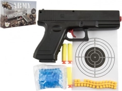 Pistola de bolitas 20 cm con bolas de agua y dardos de espuma