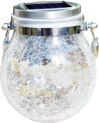 Farol de jardín solar colgante L, luz blanca