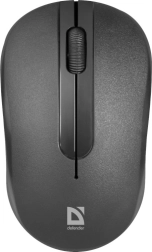 Ratón óptico inalámbrico Defender negro 1600 dpi