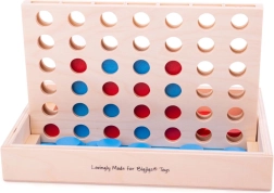 Juego estratégico de madera cuatro en línea BIGJIGS TOYS