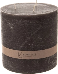Vela decorativa negra 14 × 14 cm