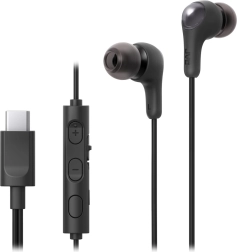 JVC Gumy Connect auriculares con cable intrauditivos USB‑C con micrófono – negros