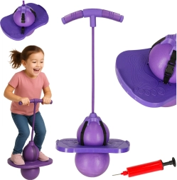 Pogo Jumper de equilibrio saltarín morado para niños