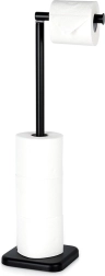 Portarrollos de papel higiénico de pie 56 cm – negro VILDE