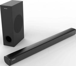 Barra de sonido con subwoofer inalámbrico 2.1, 160 W