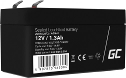 Batería AGM VRLA Green Cell 12 V 1,3 Ah sin mantenimiento para alarmas, cajas registradoras y juguetes