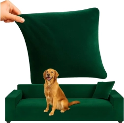 Funda para sofá esquinero RUHHY verde 190-230 cm