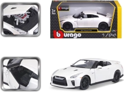 Modelo de coche metálico 1:24 Nissan GT‑R – Blanco