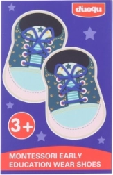 Botitas de madera para enhebrar para niños