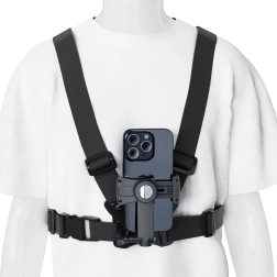 Arnés de pecho para teléfono y GoPro con espejo