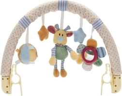 Juguete para cochecito BABY MIX – flores, osito y estrellitas