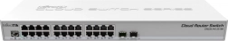 Conmutador gestionado 24× Gigabit Ethernet con 2× SFP+ MikroTik CRS326-24G-2S+RM