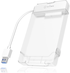 Adaptador y carcasa 2,5" SATA a USB 3.0 ib-ac703-u3