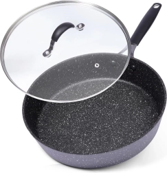Sartén de granito antiadherente con tapa 28 cm