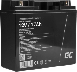Batería AGM sin mantenimiento GREEN CELL 12 V 17 Ah para cortacéspedes, scooters, embarcaciones y sillas de ruedas