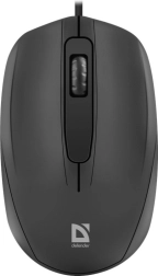 Ratón óptico con cable DEFENDER Alpha MB-507, 1000 DPI, negro