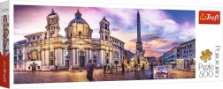 Rompecabezas panorámico de 500 piezas - Piazza Navona, Roma