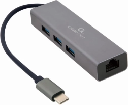 Hub USB 3× USB 3.0 con tarjeta de red gigabit