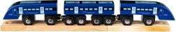 Bigjigs Rail tren de alta velocidad azul