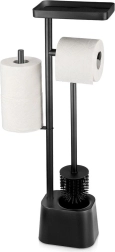 Soporte Vilde para papel higiénico con escobilla para WC