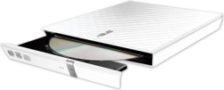 Grabadora de DVD externa ASUS SDRW-08D2S-U Lite Slim USB blanca