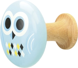 Ganchos de pared de madera para niños Búho y Golondrinas