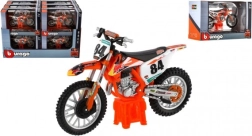 Réplica de motocicleta KTM 450 SX-F Factory Edition 2018 de Bburago