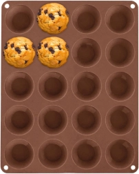 Molde de silicona para mini muffins 20 uds Orion