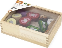 Set de corte de madera: verduras para niños