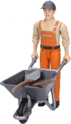 Bruder Bworld set municipal con figura