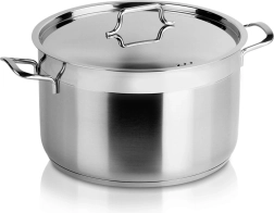 Olla de acero inoxidable con tapa ANETT 26 cm, 8,2 l