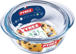 Fuente de horno de vidrio con tapa PYREX 1,3 l