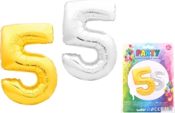 Globo inflable con forma de número 5