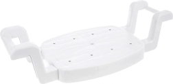 Asiento de bañera regulable blanco 58–77 × 27,5 cm