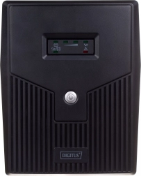 Fuente de alimentación de respaldo UPS line-interactive LED 1500 VA / 900 W DIGITUS con AVR, 4x SCHUKO, USB, RS232, RJ45