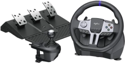 Volante de juego PXN V9 Gen2 con pedales y palanca de cambios (PC, PlayStation, Xbox, Switch)