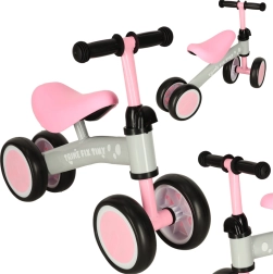 Bicicleta sin pedales TRIKE FIX TINY para niños de 4 ruedas – Rosa