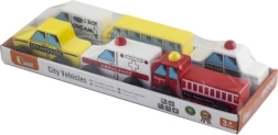Coches de madera para niños: set de 6 vehículos