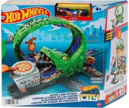 Set temático de Hot Wheels: bucle del cocodrilo