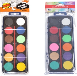 Acuarelas 12 colores con pincel