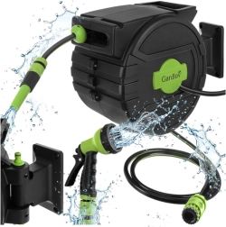 Enrollador automático de pared para manguera de jardín 20 m GARDLOV